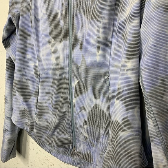 Athleta Salutation Jacquard athletic Zip Up Jacket Size Large - Picture 4 of 12